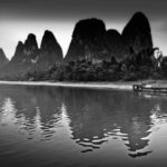 桂林 Boat Breaks Tranquil Evening Reflection Photography | 攝影    [ 潘俊宏 Arttopan -艺术家 artist ]