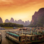 桂林 Boat Watching The Sun Goes Down-china Guilin Scenery Photography | 攝影    [ 潘俊宏 Arttopan -艺术家 artist ]