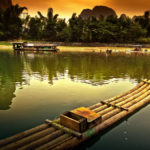 桂林 Bamboo Raft Preparing To Cross The River Photography | 攝影    [ 潘俊宏 Arttopan -艺术家 artist ]