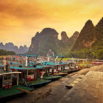 桂林 Boat Watching The Sun Goes Down-china Guilin Scenery Photography | 攝影    [ 潘俊宏 Arttopan -艺术家 artist ]