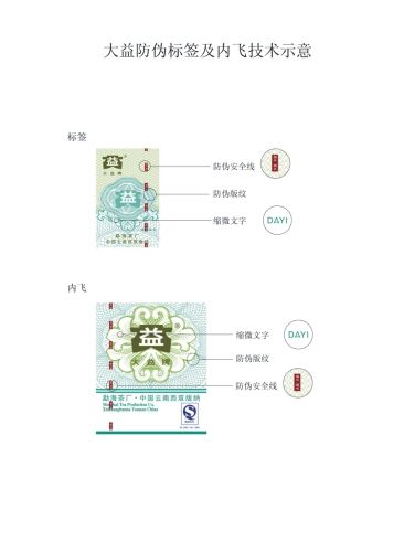 2006年勐海茶厂大益防伪内飞、标签说明(转贴 马路的BLOG)